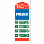 Info Blusser Poeder sticker