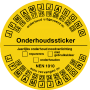 Onderhoudsticker Noodverlichting